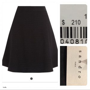 Sandro Lise Textured Skirt